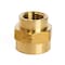 Homeplus+ ATC 3/4 in. FPT X 1/2 in. D FPT Yellow Brass Reducing Coupling 6JC120810701036 - alternate 2